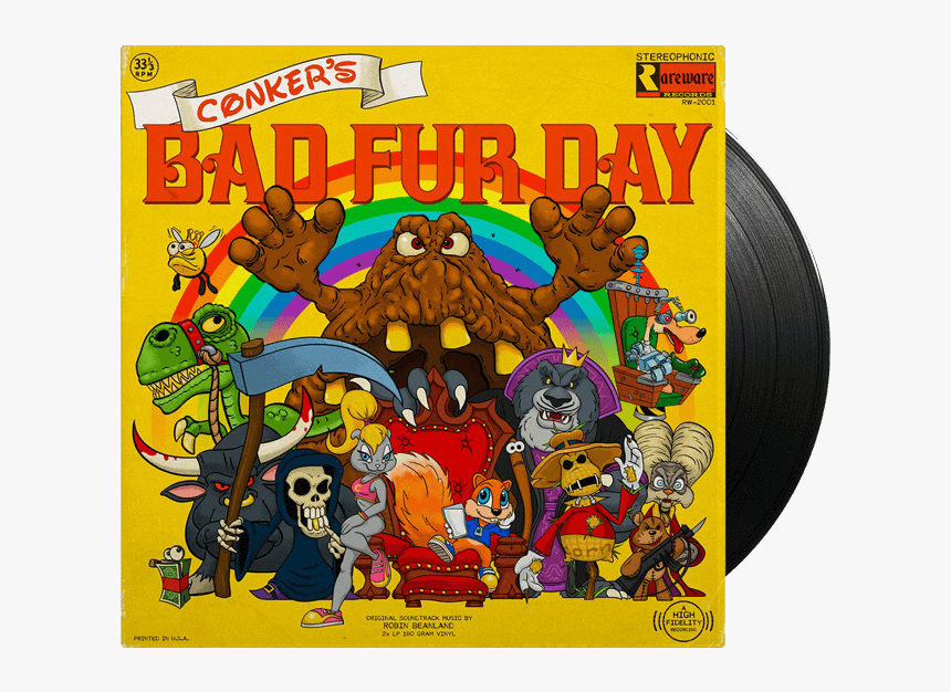 Conker's Bad Fur Day Vinyl, HD Png Download