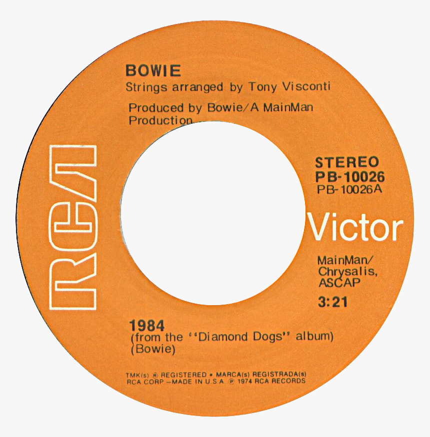 1984 By David Bowie Us Vinyl Single - Al Wilson Show And Tell 45, HD Png Download