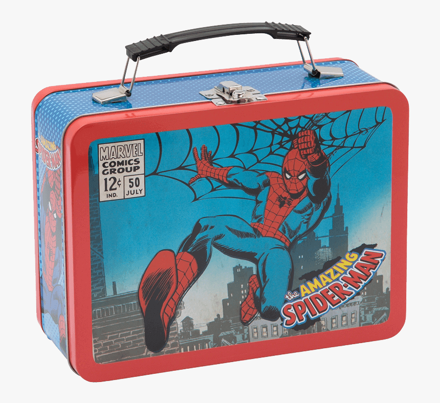 Amazing Spider-man Large Tin Tote - Spiderman Lunchbox, HD Png Download