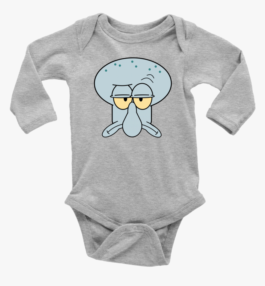 Transparent Squidward Face Png - 1st Birthday Baby Shark Onesies, Png Download