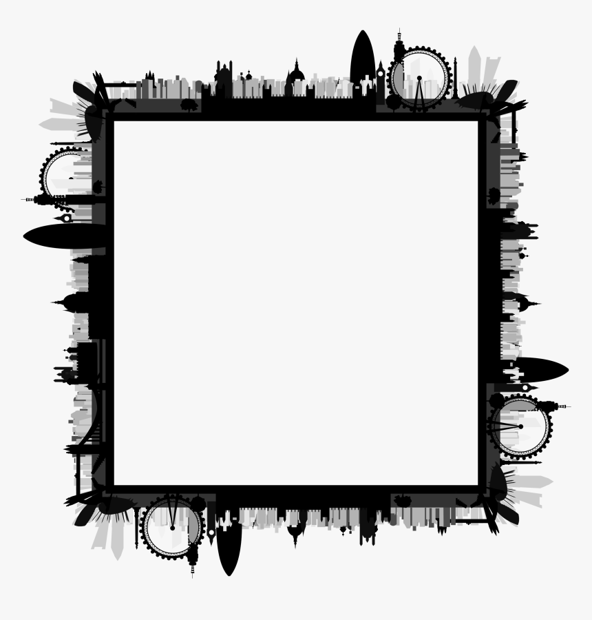 London Skyline Silhouette Clipart , Png Download - London Skyline Silhouette, Transparent Png